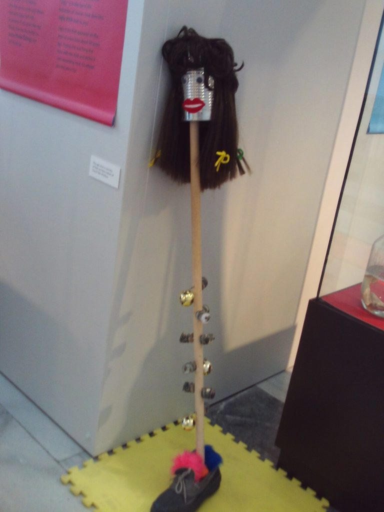 Traditional Newfoundland ugly stick leaning against a wall.